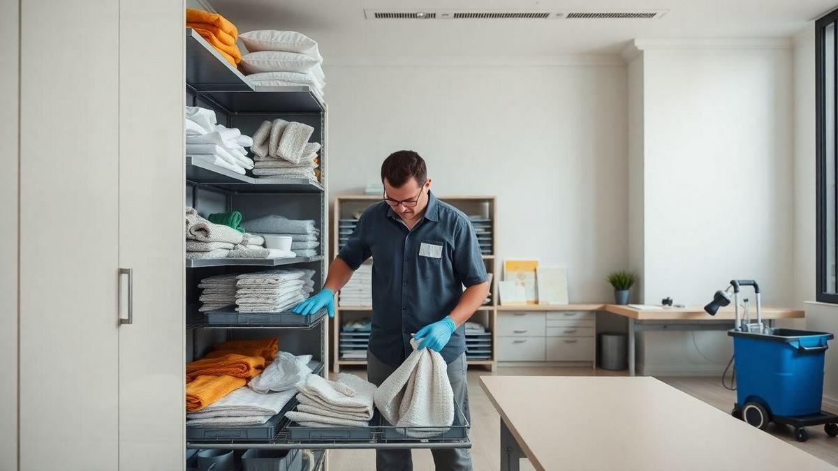 Como gerir suprimentos de limpeza comercial para manter seu escritório limpo